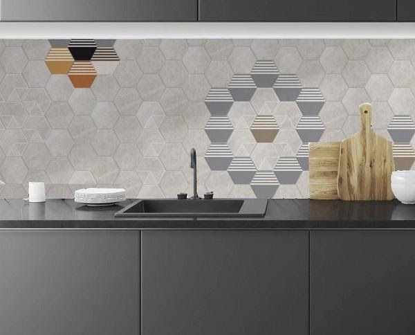 TOP mẫu Gạch lục giác ốp bếp Đẹp kèm cách chọn, bảng giá