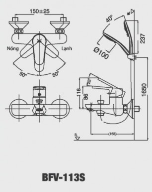 Vòi sen tắm nóng lạnh