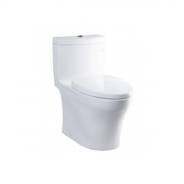 Bàn cầu một khối nắp êm