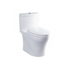 Bàn cầu một khối nắp êm