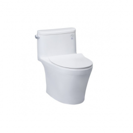 Bàn cầu một khối nắp êm