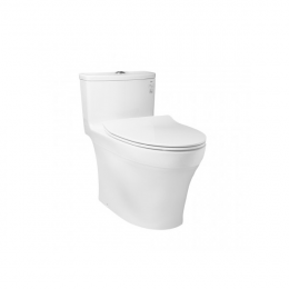 Bàn cầu một khối nắp êm