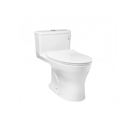 Bàn cầu một khối nắp êm