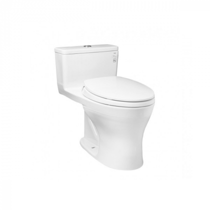 Bàn cầu một khối nắp êm