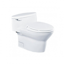 Bàn cầu một khối nắp êm