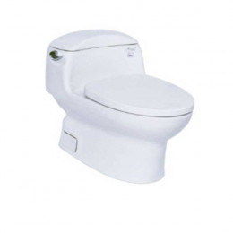 Bàn cầu một khối nắp êm