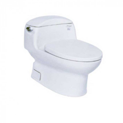 Bàn cầu một khối nắp êm
