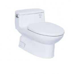 Bàn cầu một khối nắp êm