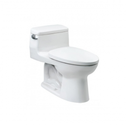 Bàn cầu một khối nắp êm