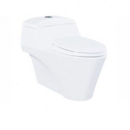 Bàn cầu một khối nắp êm