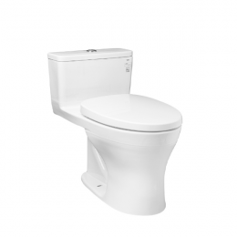 Bàn cầu một khối nắp êm