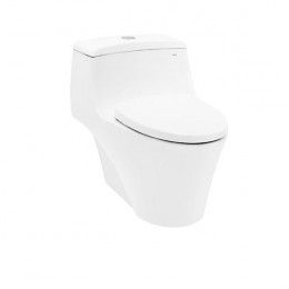 Bàn cầu một khối nắp êm
