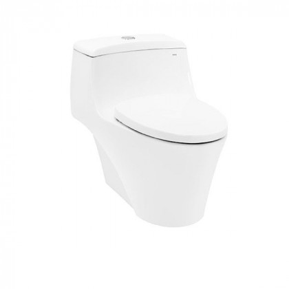 Bàn cầu một khối nắp êm