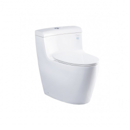 Bàn cầu một khối nắp êm