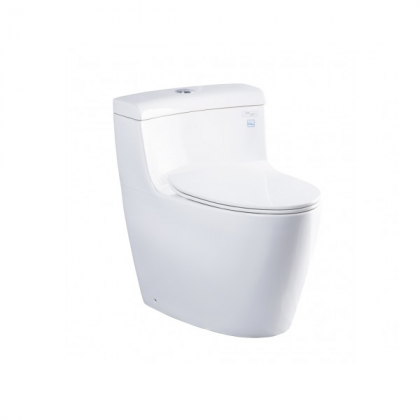 Bàn cầu một khối nắp êm