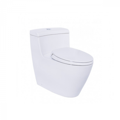 Bàn cầu một khối nắp êm
