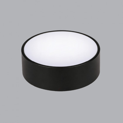 Đèn Led Downlight nổi tràn viền 3 màu tròn 24W đen