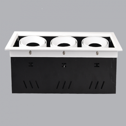 Đèn Led downlight âm trần vuông 3 bóng 60W