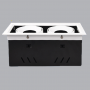 Đèn Led downlight âm trần vuông 2 bóng 40W