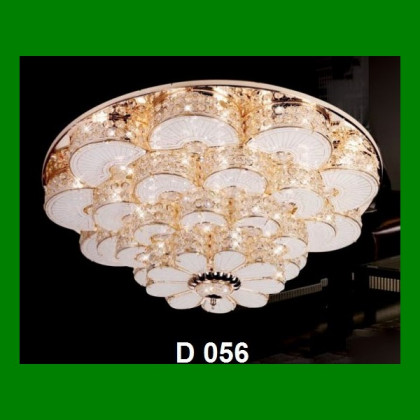 Đèn mâm tròn pha lê Led
