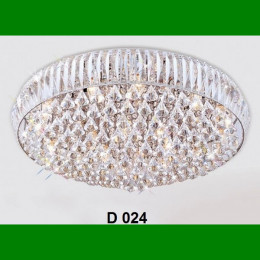 Đèn mâm tròn pha lê Led