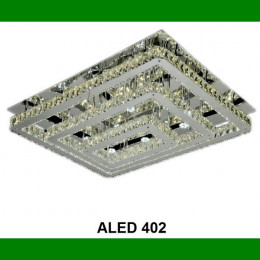 Đèn mâm vuông pha lê Led