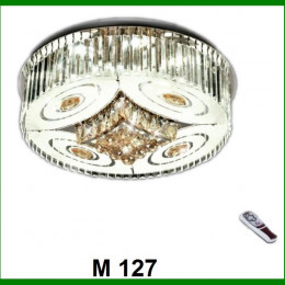 Đèn mâm tròn pha lê Led
