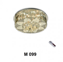 Đèn mâm tròn pha lê Led