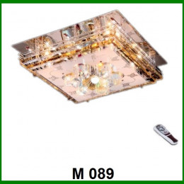 Đèn mâm vuông pha lê Led