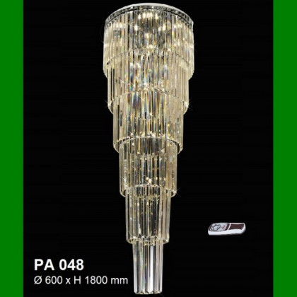 Đèn chùm thả pha lê LED