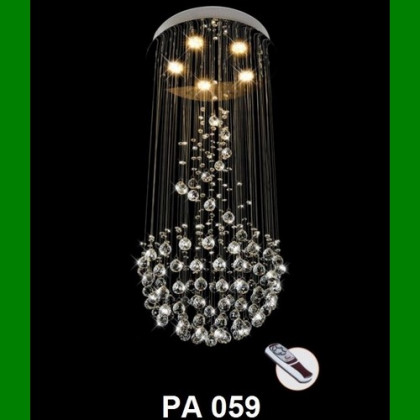 Đèn chùm thả pha lê LED