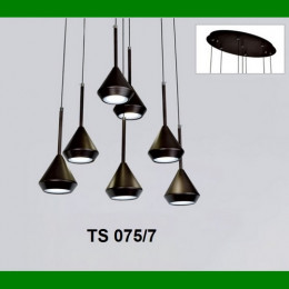 Đèn chùm thả chóa kim loại LED