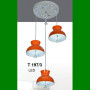 Đèn thả  lồng kim loại LED