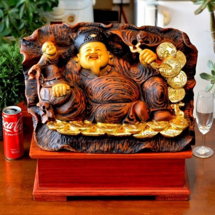 Thần tài ngồi xoài ung dung