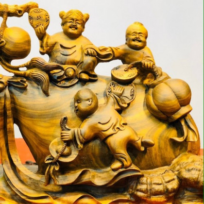 Di lạc ngũ phúc kéo bao tiền