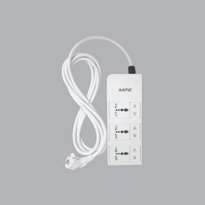 Ổ cắm di động (3 ổ cắm đôi 2 chấu - 3 ổ cắm đơn đa năng 2.0)