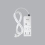 Ổ cắm di động (1 công tắc 1 chiều - 1 ổ cắm sạc USB + Type C - 1 ổ cắm đôi 3 chấu - 2 ổ cắm đơn đa năng 1.5)