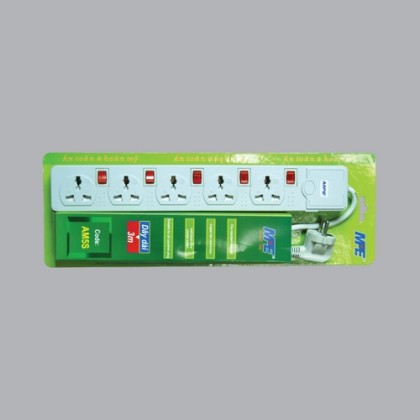 Ổ cắm di động (5 ổ cắm đơn đa năng)
