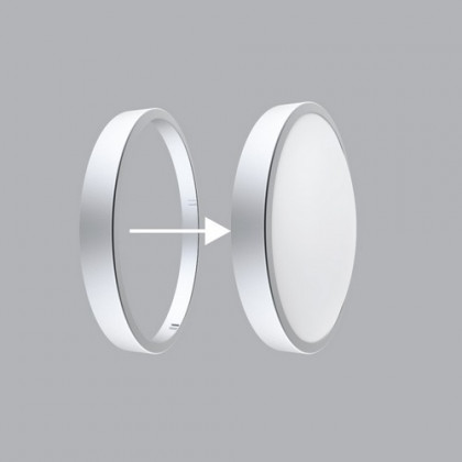 Viền đèn Ceiling 30W màu xám bạc