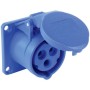 Ổ cắm gắn âm loại không kín nước dạng thẳng 3P-16A