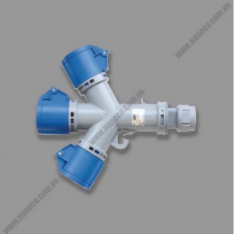 Ổ cắm chia 3 ngã loại không kín nước 3P-16A