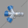 Ổ cắm chia 3 ngã loại không kín nước 3P-16A