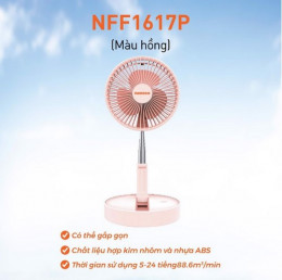 Quạt Sạc gấp gọn  (Màu hồng)