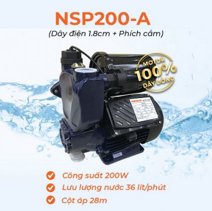 Máy bơm nước nóng tăng áp điện tử 200W