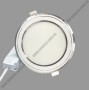 Đèn LED Downlight siêu mỏng viền bạc 12W trắng