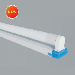 Bộ máng đèn LED T8 thủy tinh bọc nhựa 18W vàng