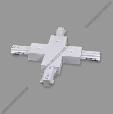 Khớp nối chữ thập cho thanh ray loại H màu trắng
