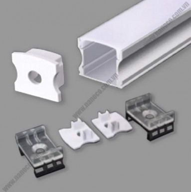 Nẹp nhôm dùng cho LED dây trong nhà - Lắp nổi