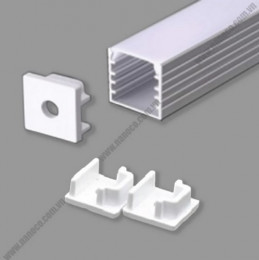 Nẹp nhôm dùng cho LED dây trong nhà - Lắp nổi