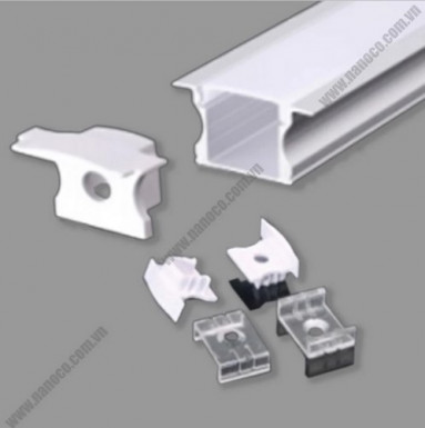Nẹp nhôm dùng cho LED dây trong nhà - Lắp âm